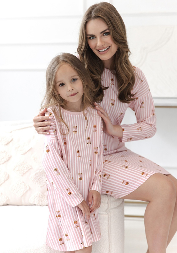 Camicia bambina Taro Nola 3646 rosa 100% cotone manica lunga