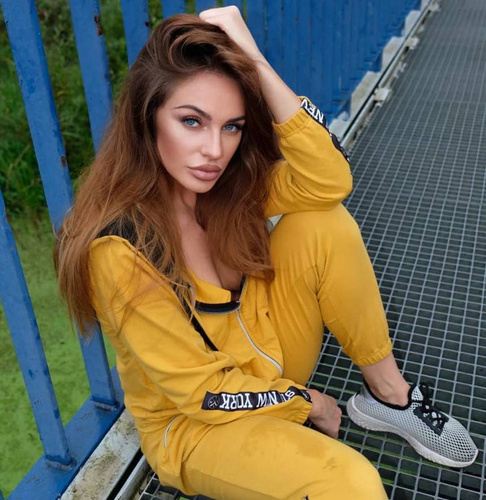 619 New York Forex tuta da ginnastica da donna - miele