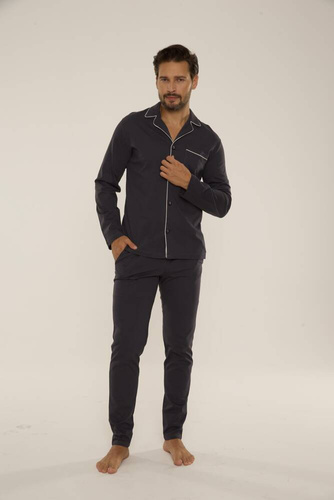 729 Norberto Pigiama da uomo De Lafense - grafite