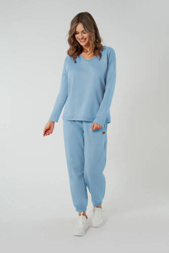 Madri Pantaloni donna Moda italiana - blu