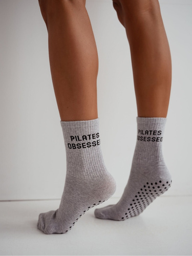 Calze Pilates Obsessed 1658-002 ABS Milena antiscivolo cotone grey
