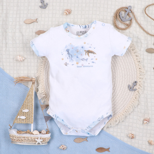 ABN-5448 Body in cotone organico Sea Of Joy di Nini - cotone organico, manica corta