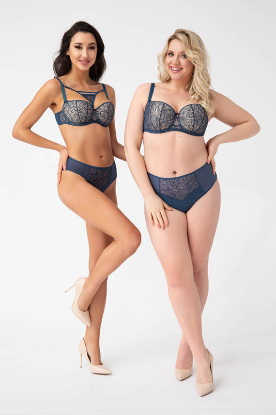 Gorsenia K 737 Trish Reggiseno a balconcino blu