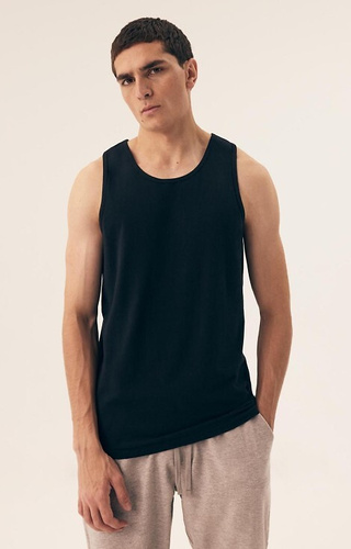 42978 Move 10 Maglietta Henderson da uomo nera - cotone senza spalline, 2 pz.