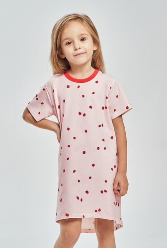 Camicia da notte bambina Maia 3546 Taro – cotone, manica corta, fantasia