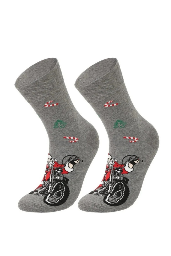 Calze uomo Moraj CMLS700-007 rosse in cotone con motivo biscotti in scatola