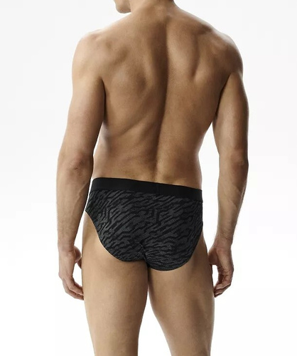 Slip da uomo Atlantic 3MP-221 A3 3 pezzi – cotone grafite/nero/indaco