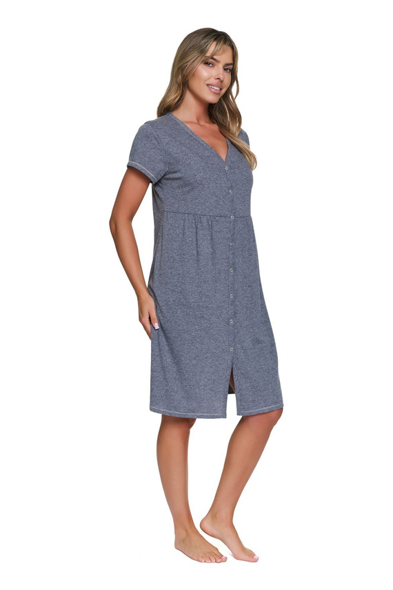 Camicia Premaman Doctor Nap 7547 100% Cotone per Allattamento Donna mocca