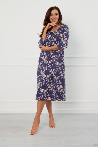 Camicia da notte Pulia, manica 3/4 Moda italiana - stampa