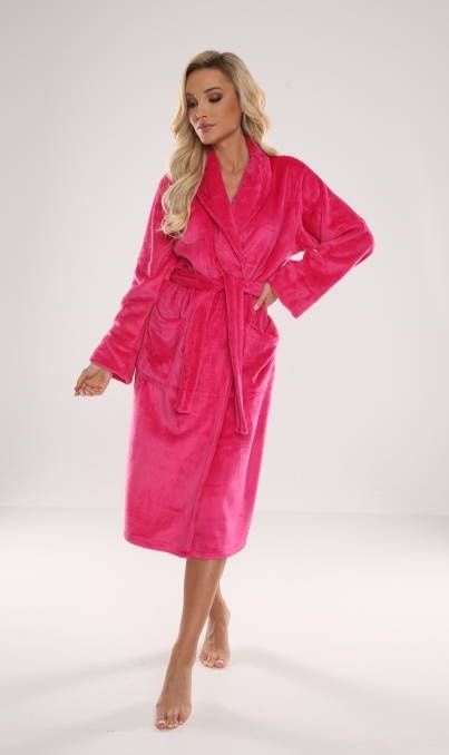 628 Accappatoio da donna Abigail Long Forex - lampone