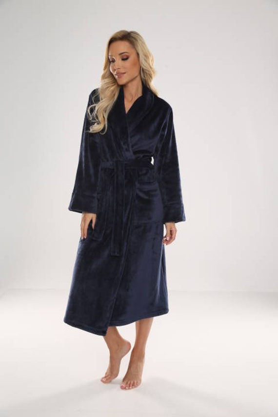 628 Accappatoio da donna Abigail Long Forex - blu navy