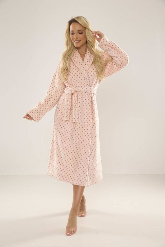 548 Accappatoio da donna Melanie Long Forex - Salmone