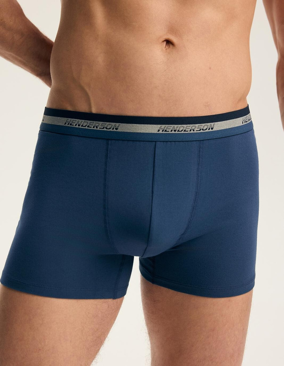 Bokserki męskie Henderson 45480 Far 2-pak in cotone con elastico largo e logo