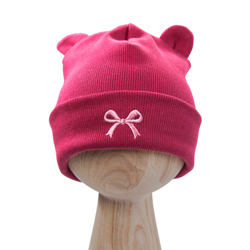 Berretto Fluffy Tails per bambini Eevi - marrone, in cotone, con orecchie