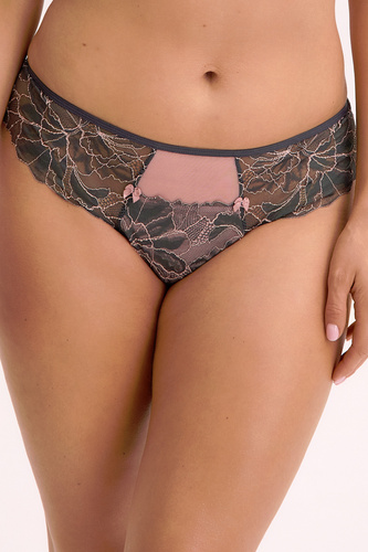 GFP 1318 Priya Mutandine brasiliane da donna di Gaia - rosa grafite, pizzo e sensualità