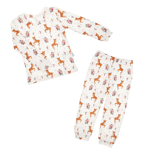 216036 Pigiama da bambino Lala Nicol - cotone, manica lunga, disegno sartoriale