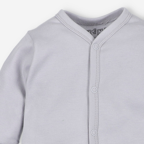 Pigiama neonato NINI ABN-3964 grigio chiaro 100% cotone organico