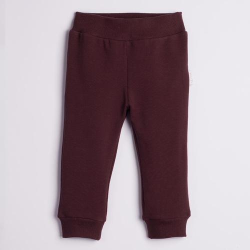 226276 Nicol Pantaloni tuta bambini in cotone marrone scuro