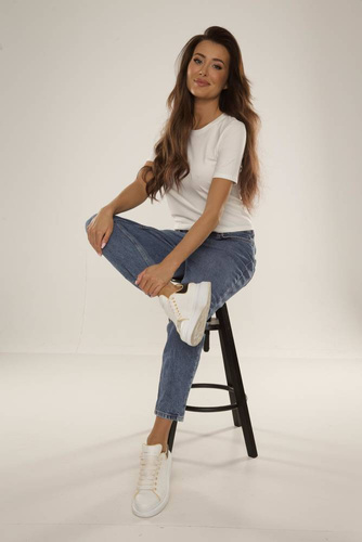 698 Freya Camicetta a maniche corte De Lafense - ecru