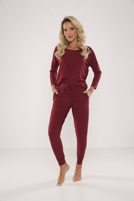 555 Paula Pigiama da donna De Lafense - marrone