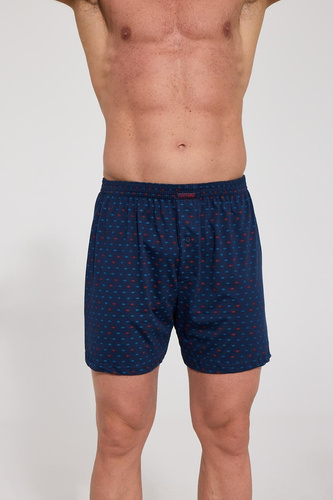 Boxer da uomo Cornette Comfort 002/355, 008/355 blu navy – comodi, in cotone