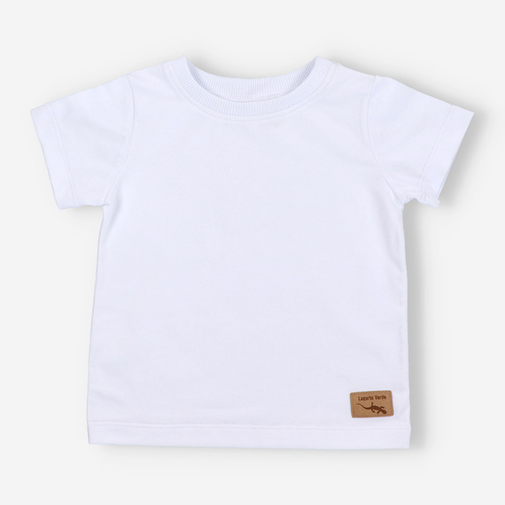 KAR-2007/BIA T-shirt dla chłopca Lagarto Verde biały