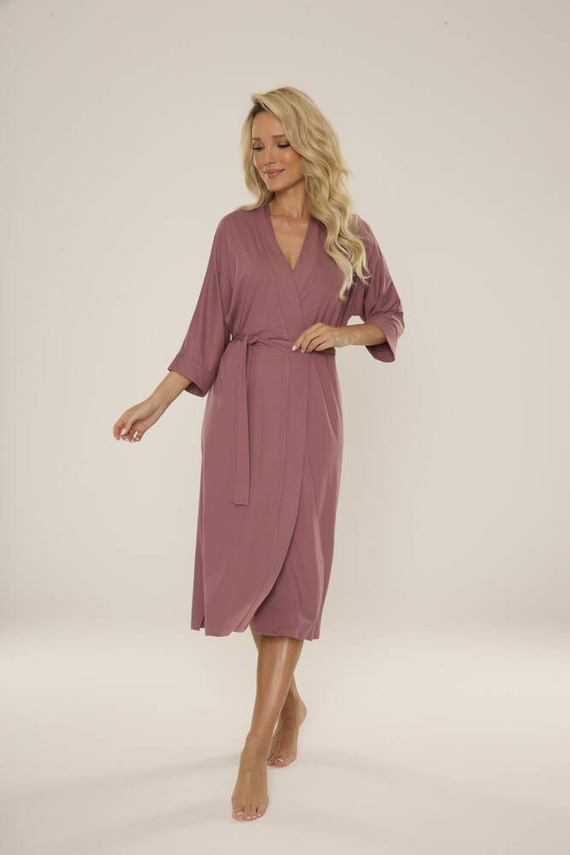 942 Visa Accappatoio lungo De Lafense - berry