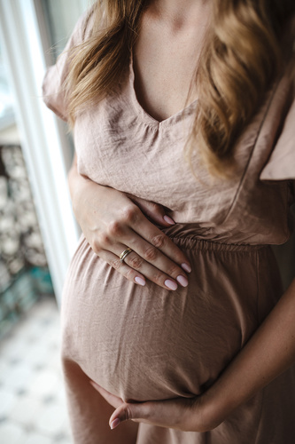 Milk & Love Lovely Dress abito premaman e per allattamento in viscosa beige