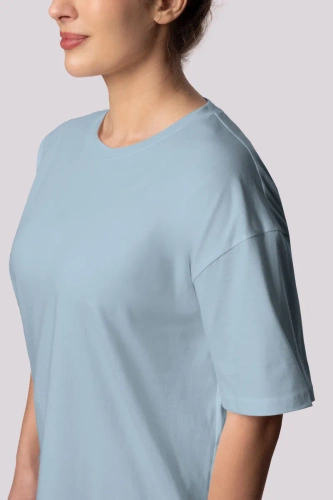 Bliss pigiama donna a maniche corte Mona azzurro