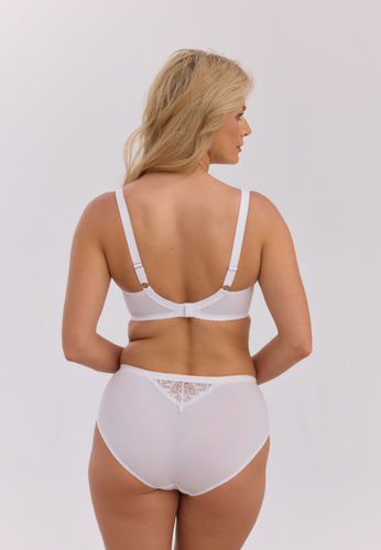 Slip donna Gaia Kiara GFP051 bianco – elegante slip ricamato in microfibra