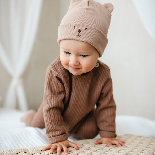Maglia per bambini Beary Cool Eevi - beige, morbida e confortevole