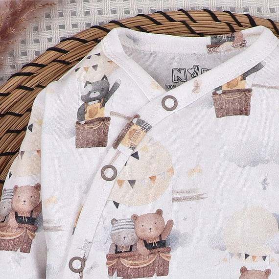 Body Nini Balloon Friends 100% cotone biologico, prodotto in Polonia