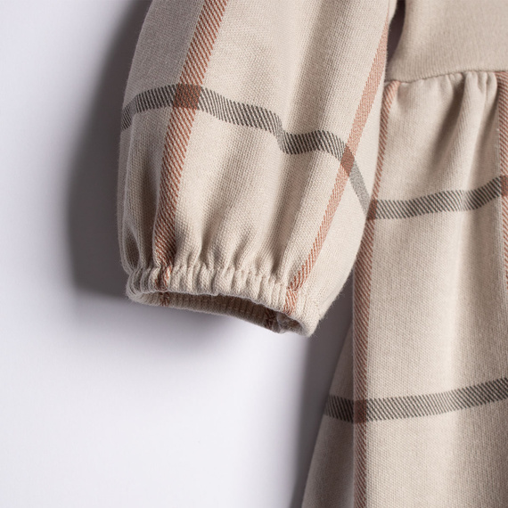 221160 Body vestito Kiku Nicol in cotone a quadri per bambina