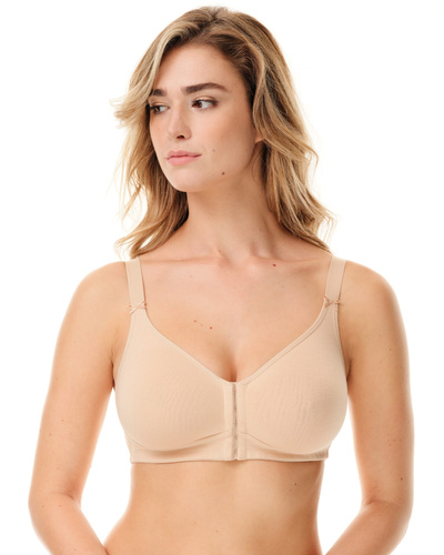 2436 - reggiseno senza ferretto in morbido cotone, comfort naturale Spiman beige