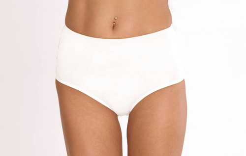 018 Sara Slip a vita alta De lafense - bianco