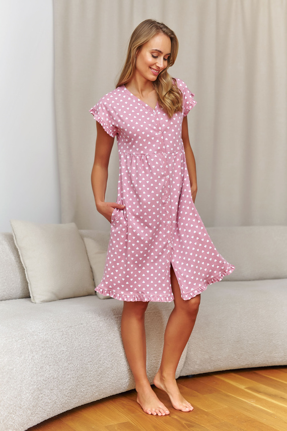 Doctor Nap 7455 camicia da notte allattamento 100% cotone