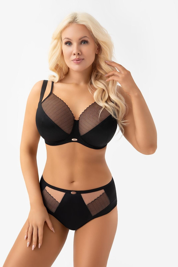 Slip Gorsenia F033 Eleni classici in microfibra con pizzo, comfort