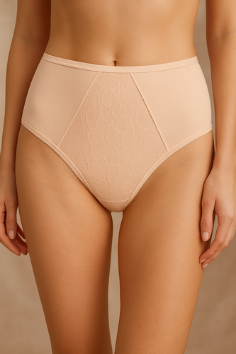 VF-435 - Mutandine a vita alta in pizzo da donna Vena nude