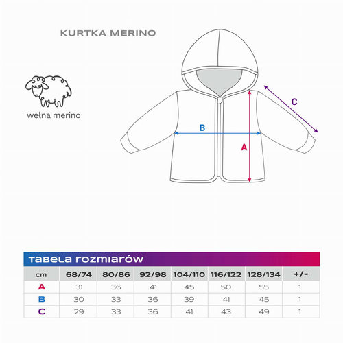 Giacca da bambino Eevi in lana merino - blu navy, traspirante e morbida