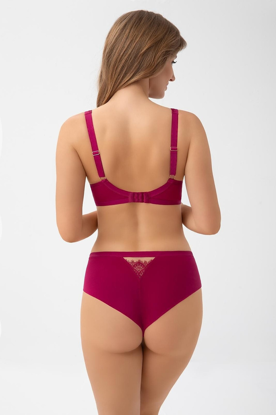 Slip brasiliano B006 Dayana Gorsenia rosa tulle e pizzo