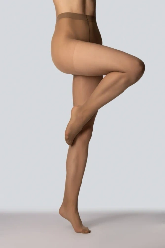 Mona Viola collant donna 20 DEN classici lucidi con punta rinforzata glace