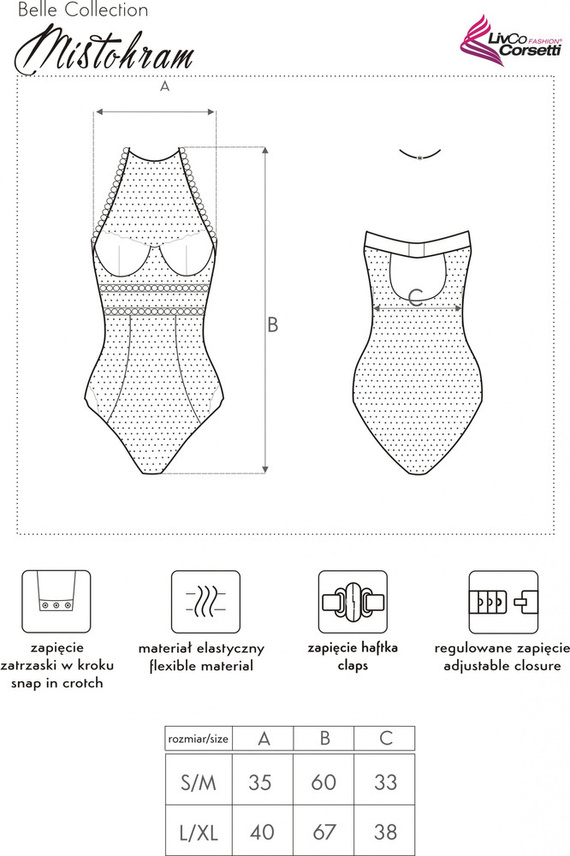 Mistohram LC 90610 Corpo donna LivCo Corsetti Moda