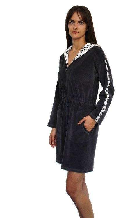 438 Marisol Accappatoio da donna - grafite
