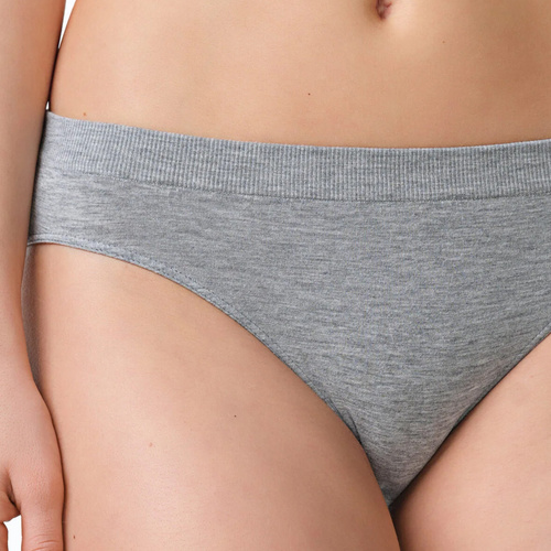Spiman LIGHT Melange Slip Midi in Bambù Vita Bassa Traspiranti e Morbidi