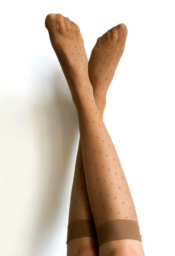 Veneziana visone Puntini gambaletto - delicato, con orlo non pressato | Comfort ed eleganza