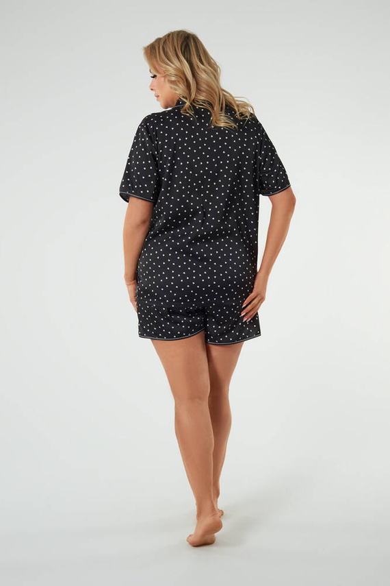 Ria Pigiama da donna a maniche corte, pantaloncini Moda italiana - stampa