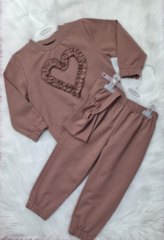 Mia Felpa bambino Bambarillo marrone-cotone ed elastan, maglia morbida felpata | Comfort e stile