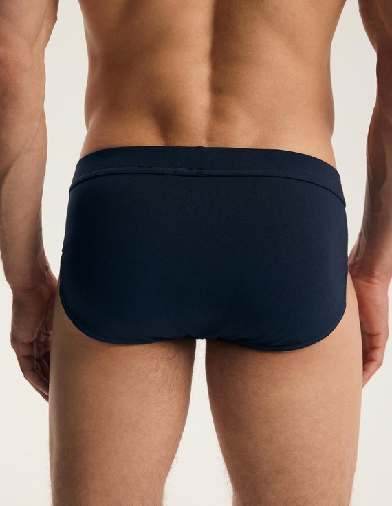 Slip da uomo Henderson Brex 45297 2 pezzi blu navy 93% cotone