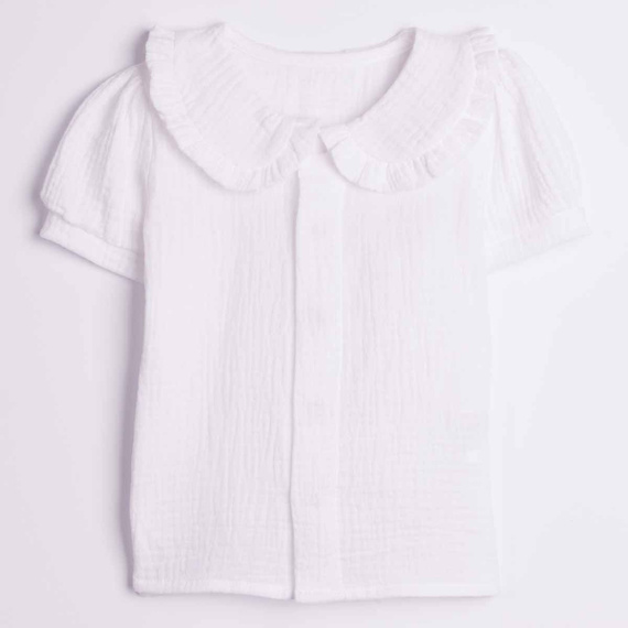 Camicia bambina Nicol 224300 mussola 100% cotone manica corta