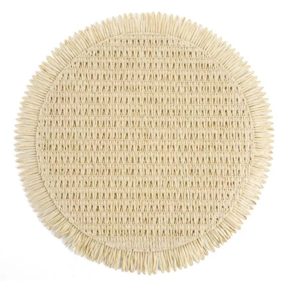 Sottopiatto Eurofirany elegante tovaglietta da tavola glamour Joan beige